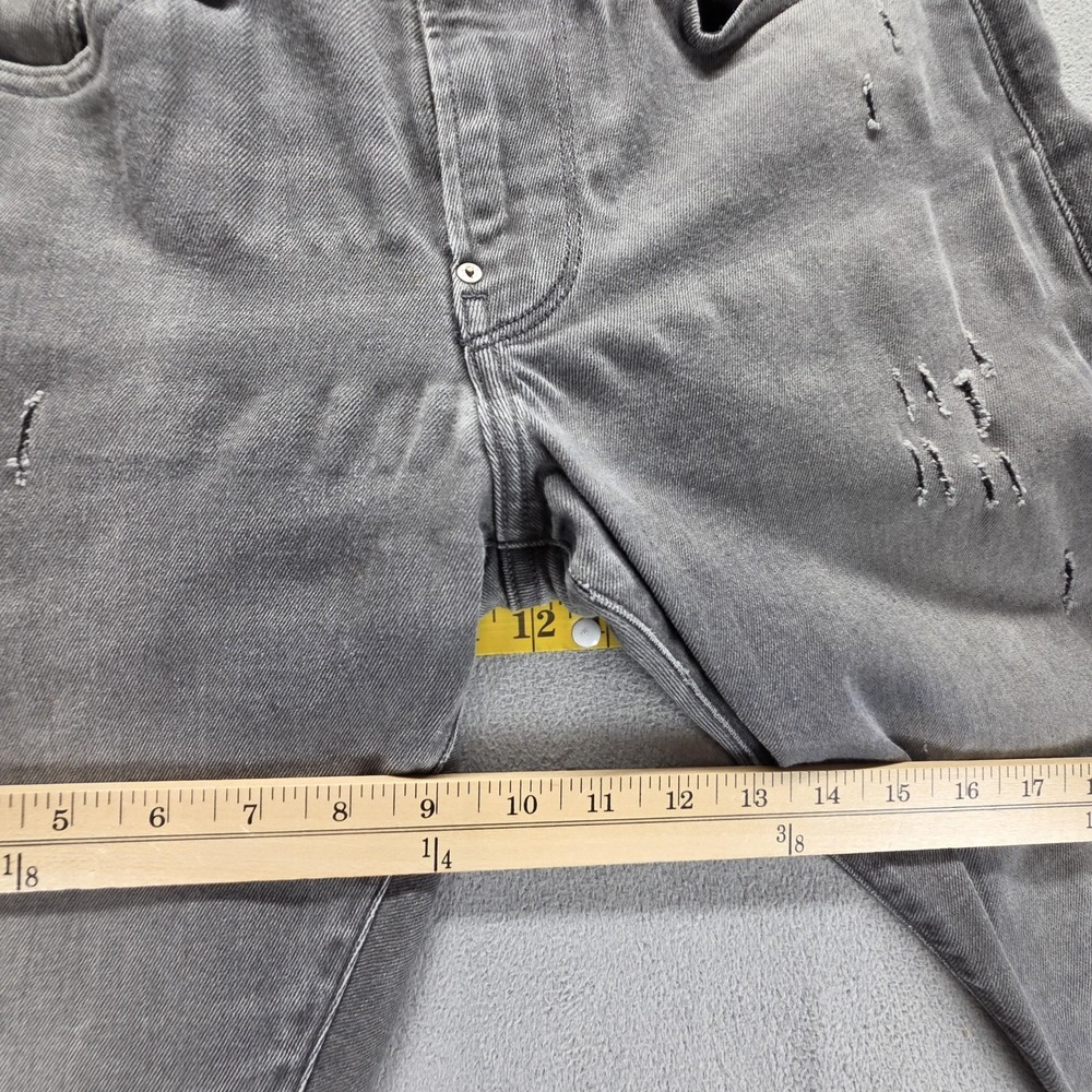 G-Star RAW Jeans Mens 28x30 Gray Revend Skinny Distressed Zip Fly Denim - Picture 6 of 16